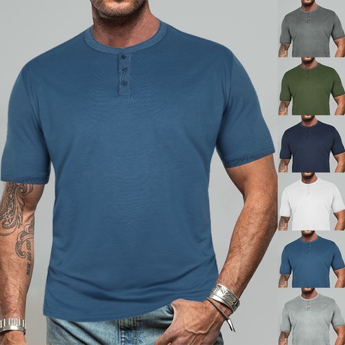 Mens henley grandad shirts - henley,