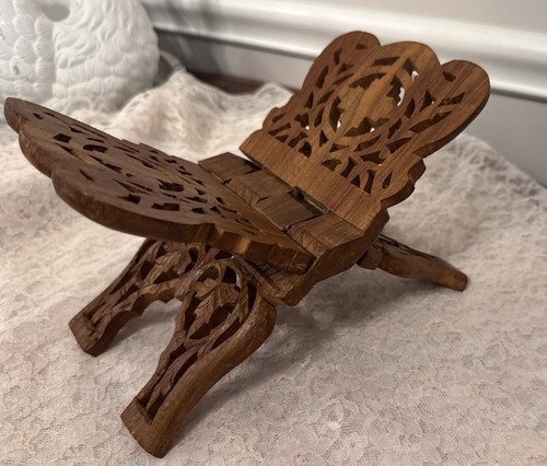 Vintage hand carved wooden - vintage,