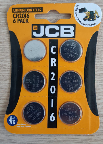 Jcb cr2016 battery coin - battery,