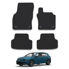 Rubber Car Mats for VW Golf MK8 (2019+) Tailored Heavy-Duty Easy-Clean