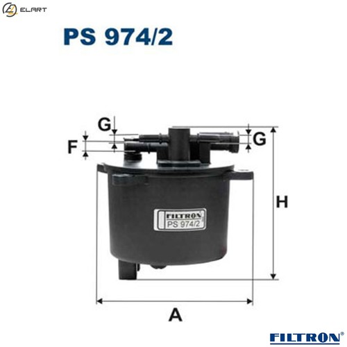 Fuel filter 974 for - filter, 974/2