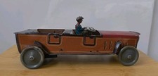 Vintage clockwork tin German race car.Tippco?Lehmann? cko Kellerman? Germany toy