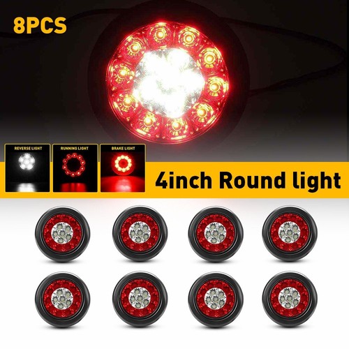 8pcs led round rear running - 8pcs,