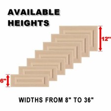 Unfinished MDF Square Raised