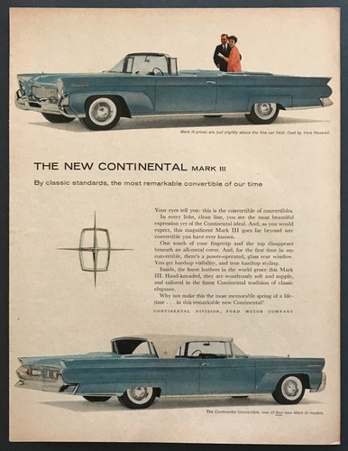1958 continental mark - mark, iii