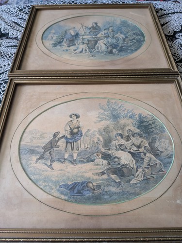 Pair vintage tinted - pair,