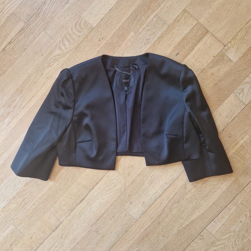 Coast black cropped bolero - black,