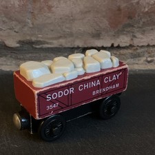 Thomas The Tank Engine: SODOR CHINA CLAY Wooden Train *Gullane (Thomas) Ltd 2001