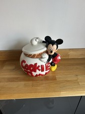 Disney Mickey Mouse Cookie Jar - “Cookie Time” Ceramic Collectible