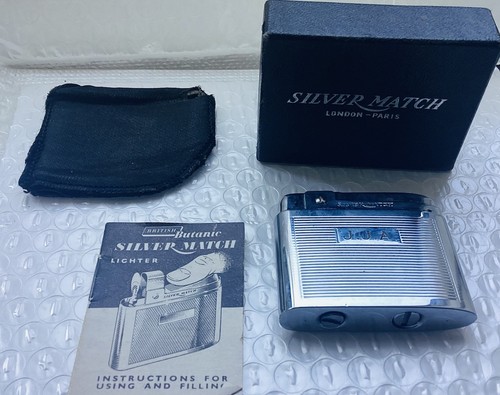 Vintage silver match - vintage, gas