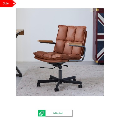 Ergonomic leather office - office, chair