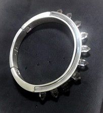 Parts of Four bracelet, Sistema Herkimer diamond spikes, 925 silver