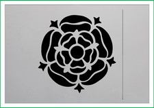 Tudor rose mylar stencil, 190