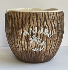 Malibu TGI Fridays Ceramic Coconut Tiki Cocktail Mug Limited Edition Barware