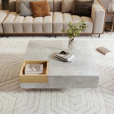 Coffee Table with Concrete