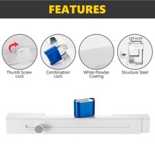 Patio french door lock hardware for patio door lock security and double door