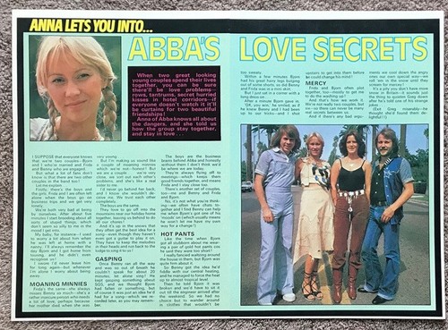 Abba 1978 page uk magazine - -, 2-page