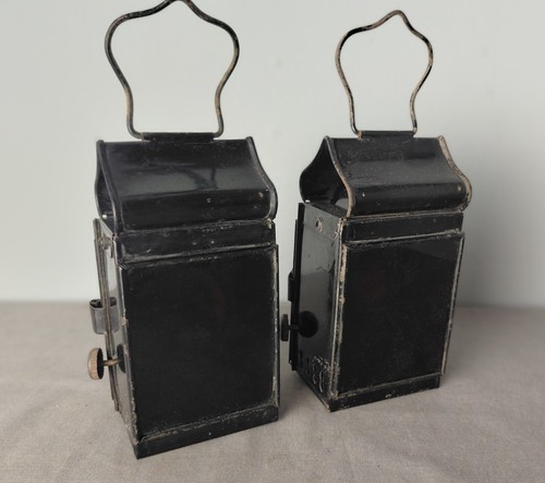 Pair colsa black japanned - colsa, cart