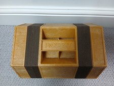 ROLYKIT VINTAGE ROLL UP STORAGE SOLUTION TOOL/SEWING/CRAFTS STORAGE BOX-TAN