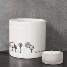 Tea Light Holder Happy Days