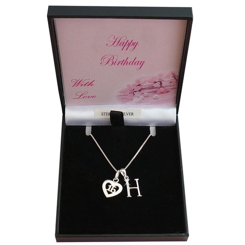 Necklace with letter - necklace,