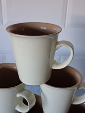 6 Denby Energy Brown & Cream
