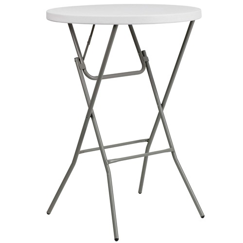 White round folding bar - round, height