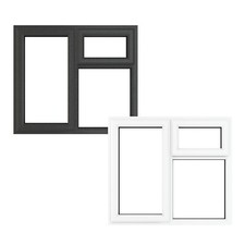 Pvc triple glazed window left - pvc,