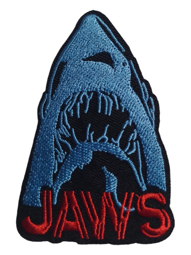 Jaws shark iron patch sew - on,
