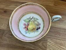 Vintage Royal Grafton Floral Bouquet Pink Gold Trim Tea Cup hand painted No