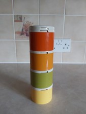 Vintage Tupperware Spice Tower Stackable Spice Set - Very Retro