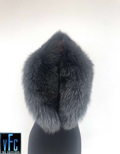Navy fox fur - fox,