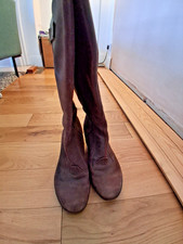 EL NATURALISTA brown nubuck wedge heel boots size 42