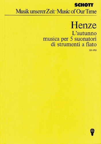 Autunno study score flute - l'autunno,