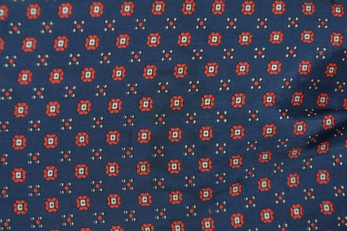 Navy blue silk ascot cravat - blue, /