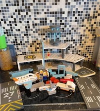 Little town imagination play wooden airport and accessories