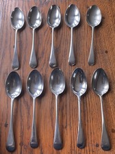10 Antique Silver Plated Old