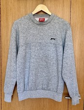 Slazenger Men’s Fleece Lined Grey Sweatshirt Size Small