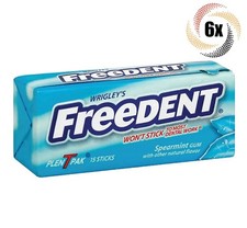 6x Packs Wrigley's Freedent