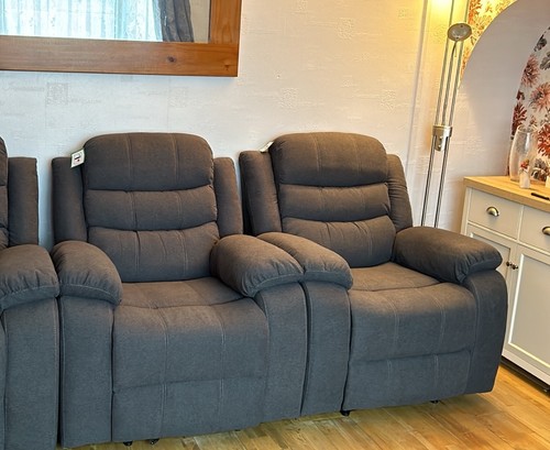 Charcoal grey recliner - x,