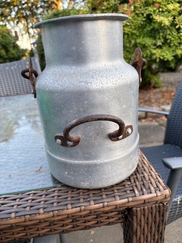 Vintage milk churn 27cm - milk,
