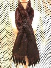 Dark Brown Copper Real Fur