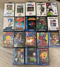 Various Sega Mega Drive Games in Original Boxes with Manuals