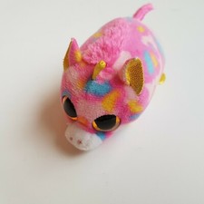 Beanie Baby Star Unicorn Ty big eyes pink soft plush toy 10cm fantasy colours