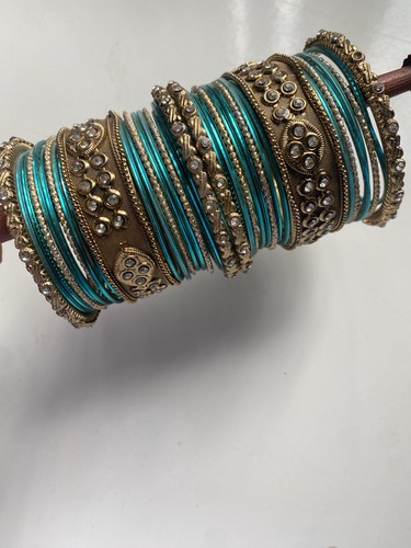 Gold turquoise metal - gold,