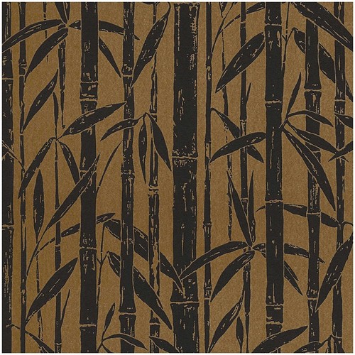 Bamboo effect wallpaper black - bamboo,
