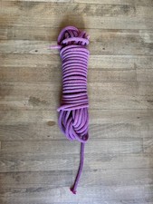 Pink Used climbing rope 10mm and 20 m long