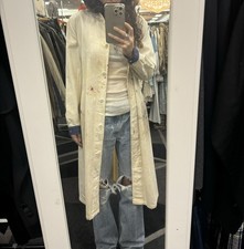 Vintage Cream Paint Splatter Jacket/Coat Size Small Unisex