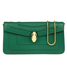 Bvlgari Green Calfskin