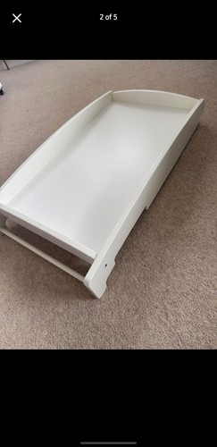 White baby changing table top - white,